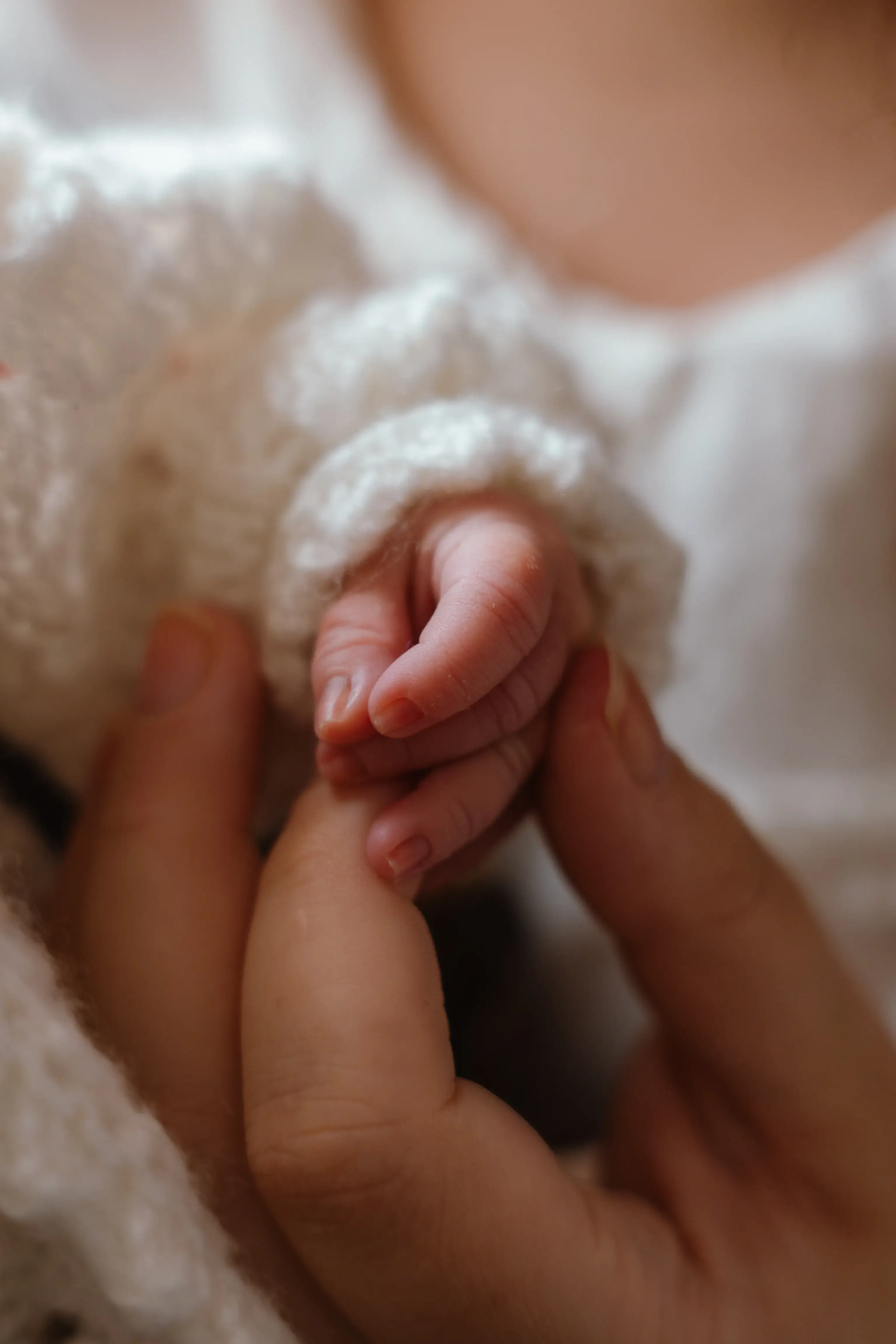 Maternity photography New Plymouth - expecting mother holding her bump in soft window light